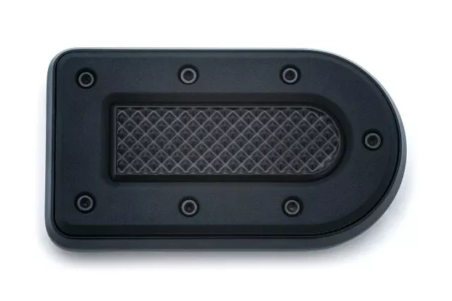 Kuryakyn 7038 Heavy Industry Black Brake Pedal Pad 00-19 Harley Dyna Softail FXS