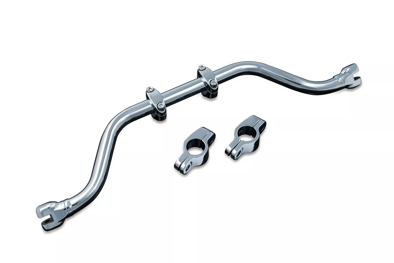 Kuryakyn 7502 Chrome Adjustable Mustache Bar Frame Harley Softail Yamaha Raider