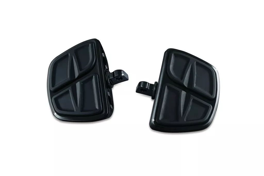Kuryakyn 7612 Kinetic Mini Floorboards for Harley Touring models – Gloss Black