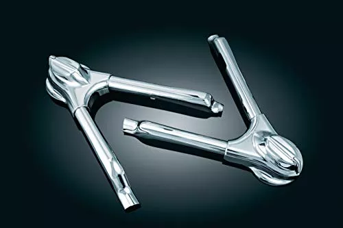 Kuryakyn 7815 Motorcycle Accent Accessory: Swingarm Covers for 2008-17 Harley-Davidson Softail Motorcycles, Chrome
