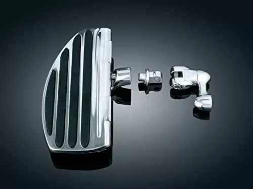 Kuryakyn 7916 Motorcycle Foot Controls: Driver or Passenger ISO Board Conversions, Chrome, 1 Pair