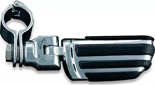 Kuryakyn 7992 Motorcycle Foot Control Component: Dually ISO Pegs with Mounts and Magnum Quick Clamps for 1-1/4" Engine Guards or Tubing, Chrome, 1 Pair