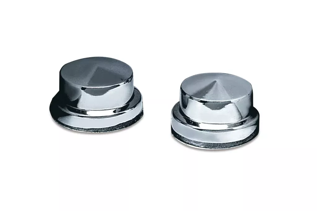 Kuryakyn 8106 – Peaked Head Bolt Covers for All 1987-2017 Harley-Davidson Evolution and Twin Cam Engines – Chrome