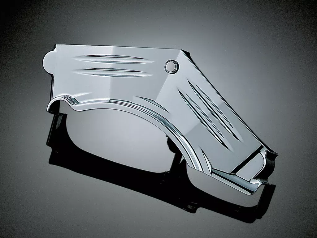 Kuryakyn 8143 - Cylinder Base Cover for Harley-Davidson - Chrome