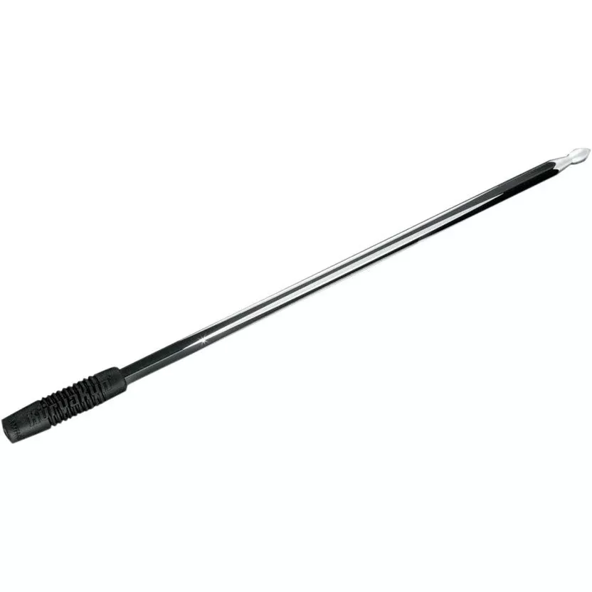 Kuryakyn 864 Billet Hex Grooved Two Tone Black Antenna AM FM WB Harley Touring