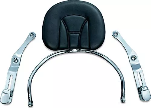 Kuryakyn 8930 Motorcycle Accessory: Revolution Driver Seat Backrest Pad with Removable Storage Pouch for 2012-17 Honda Gold Wing GL1800 Motorcycles, Chrome/Black