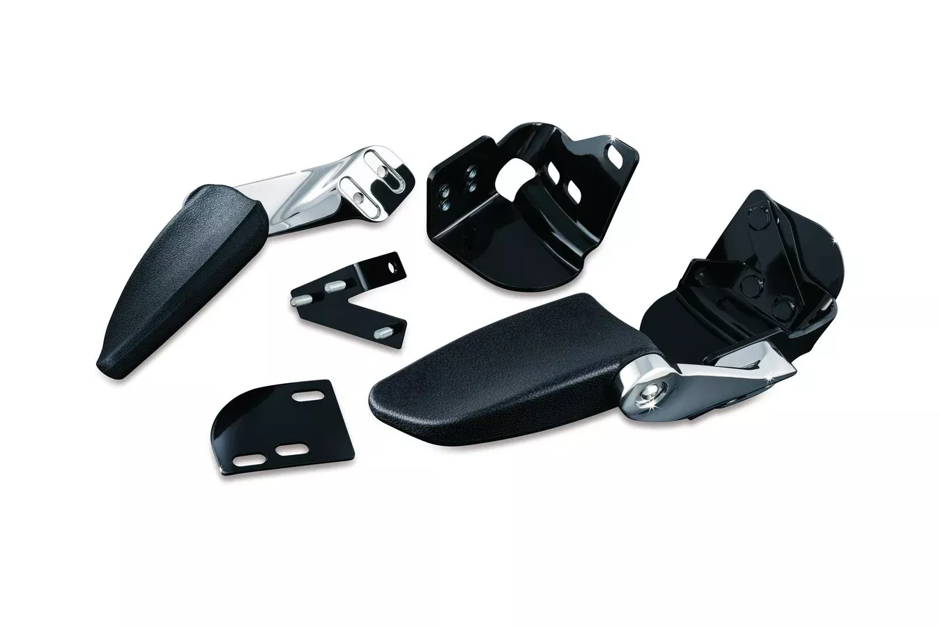 Kuryakyn 8958 Chrome Stealth Passenger Armrests Harley Trike Touring 97-13