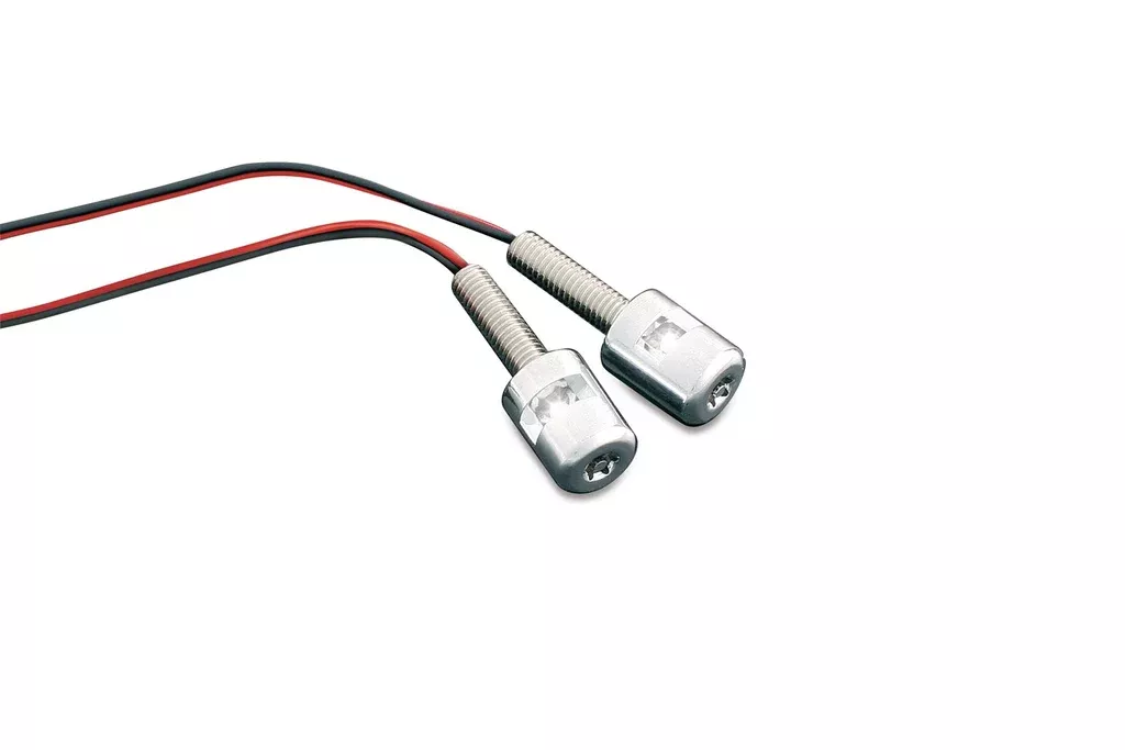 Kuryakyn 9199 – L.E.D. License Plate Bolt Lights for Universal 12V Applications – Chrome