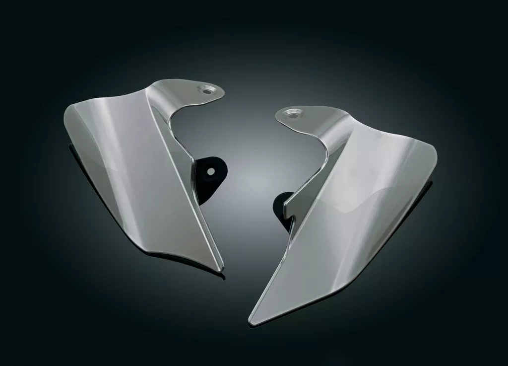 Kuryakyn Airmaster Saddle Shields for Harley FLT /FLH – Reflective Smoke – 1188