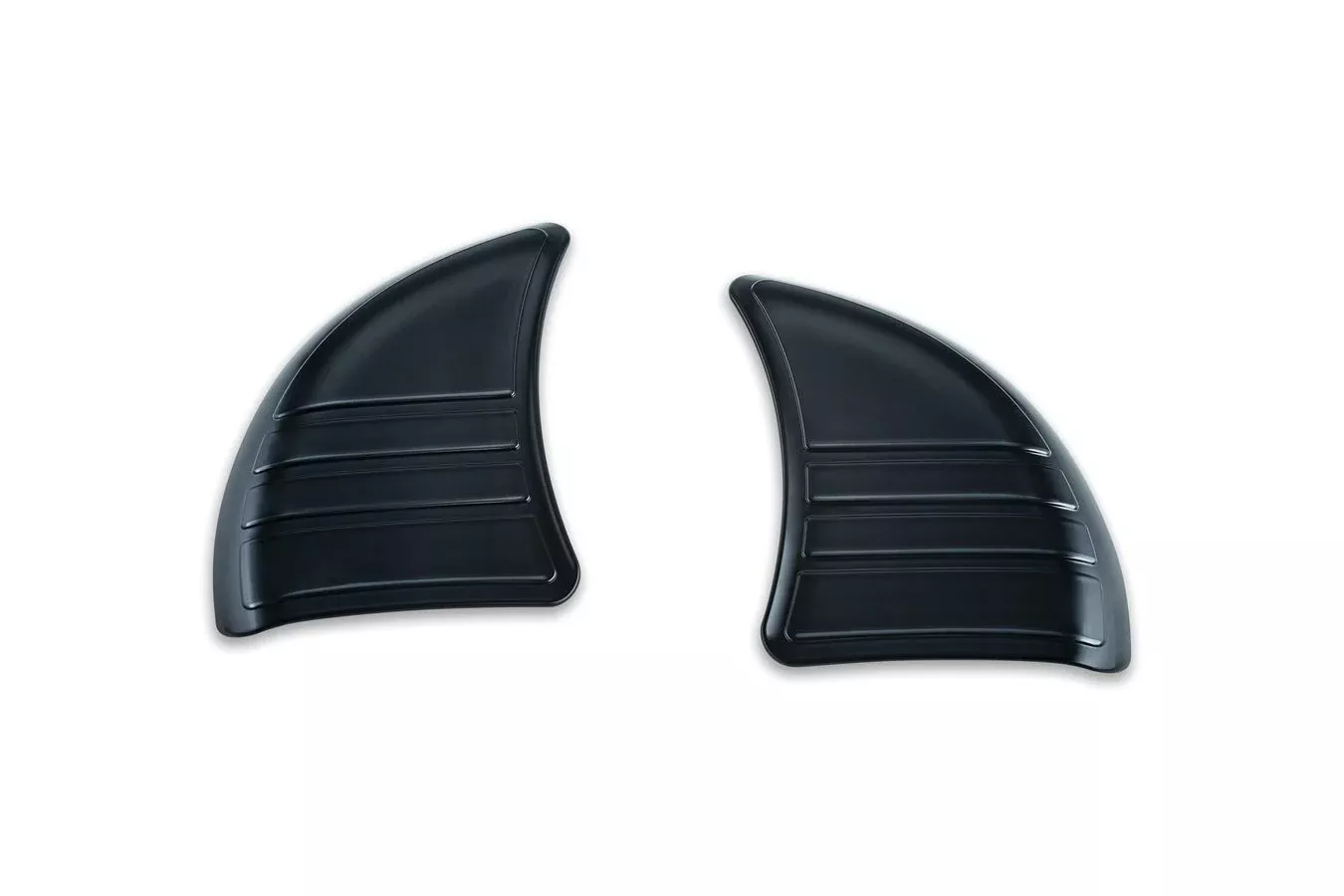 Kuryakyn Black Tri-Line Inner Fairing Mirror Cover Plugs for Touring '14-'17