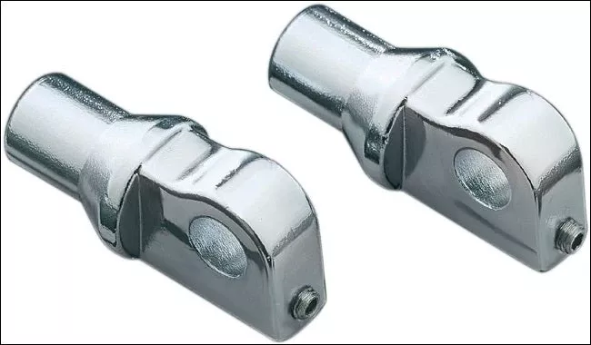 Kuryakyn Chrome Adjustable Stop Male Mount Adapters