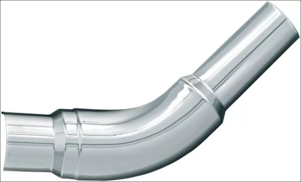 Kuryakyn Chrome Bridge the Gap Heat Shield Cover Harley Touring 93-08 Head Pipe