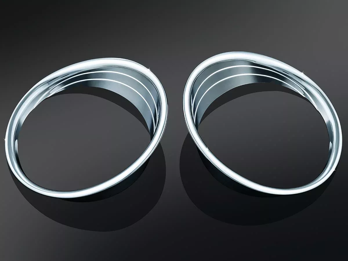 Kuryakyn Chrome Driving Light Bezels for Indian Chieftain 2014