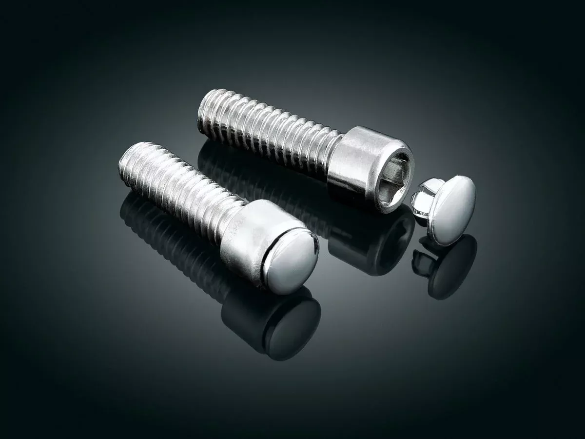 Kuryakyn Chrome Hot Spots Custom End Plugs for Allen Head Bolts 3/8" Pack of 6