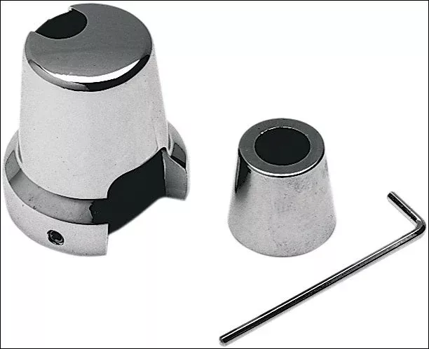 Kuryakyn Chrome Oil Sender Switch Cover Set for 84-99 Harley Evo Big Twins