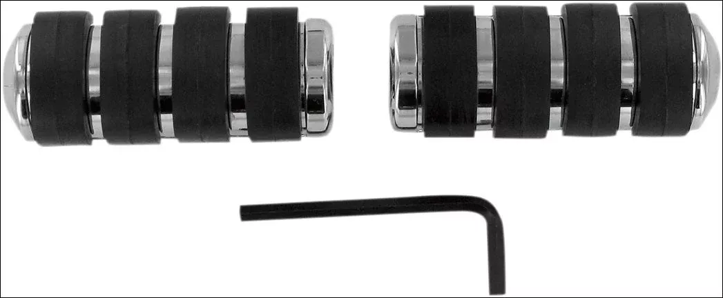 Kuryakyn Chrome Small ISO-Pegs without Adapters Universal Fitment