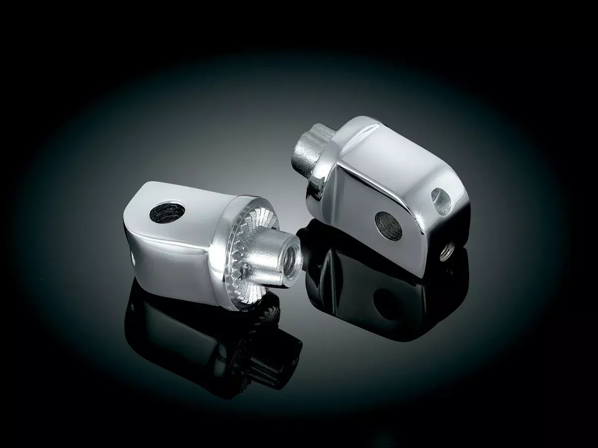 Kuryakyn Chrome Splined Adapter Mounts for Honda & Yamaha