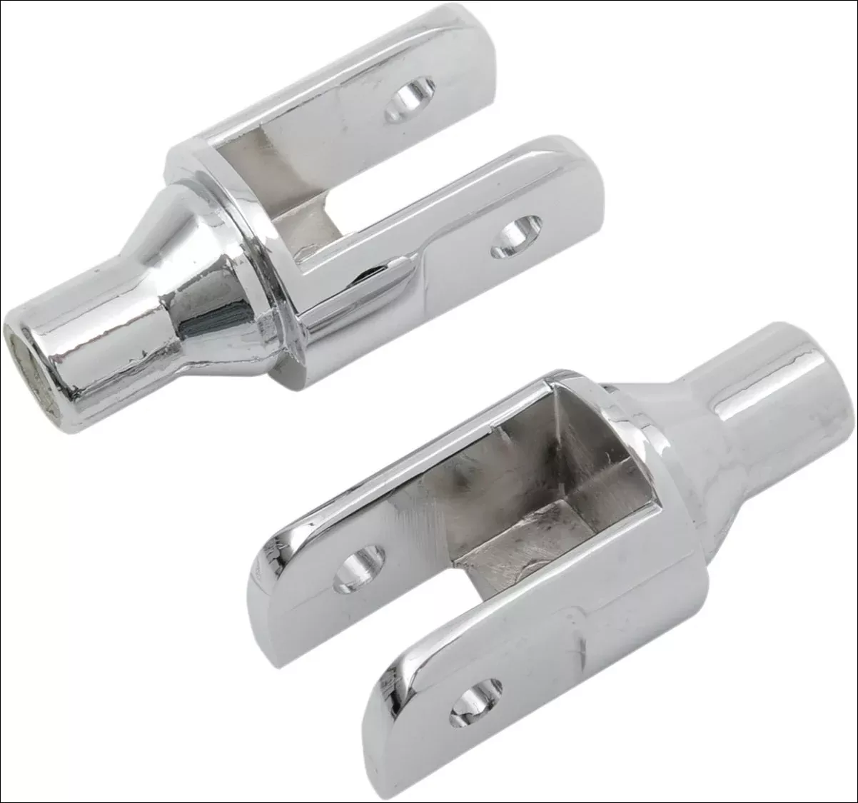Kuryakyn Chrome Tapered Female Peg Adapters for 5/8" Square Mounts