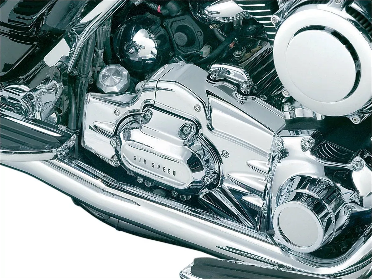 Kuryakyn Chrome Transmission Shroud Cover Harley FLH/T 07-08 True Dual Headpipes