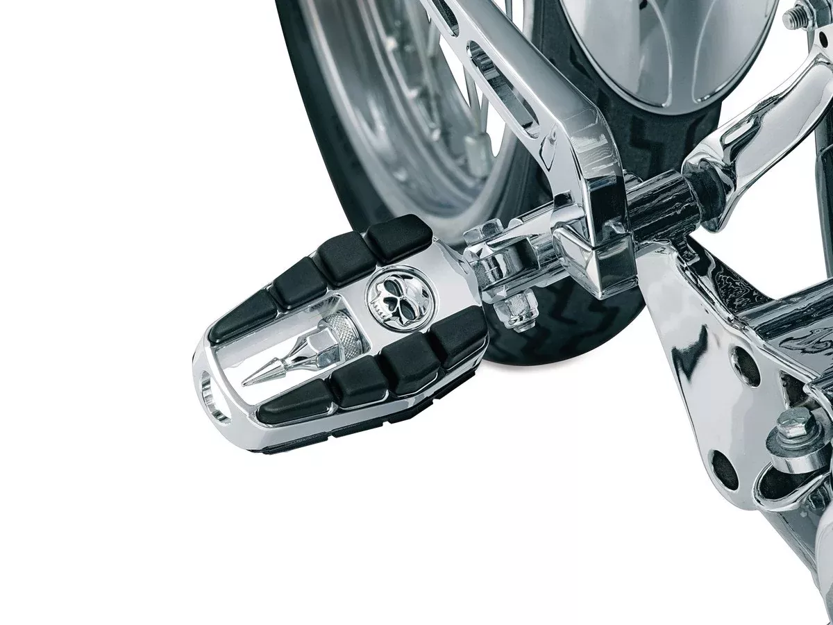 Kuryakyn Chrome Zombie Pegs with Male Mount Adapters for Harley