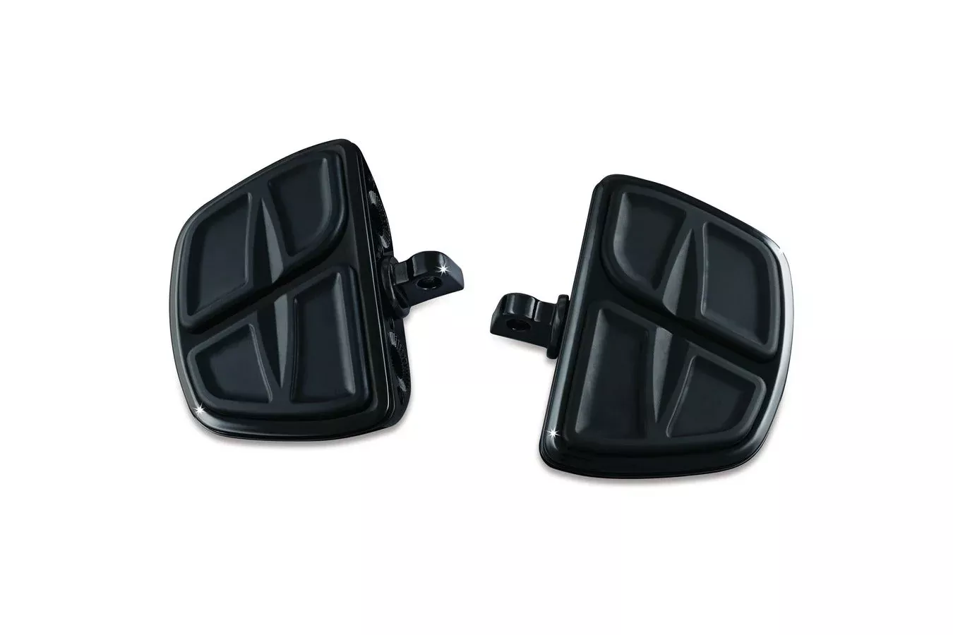 Kuryakyn Gloss Black Kinetic Mini Boards w/ Male Mount Adapters Harley Goldwing