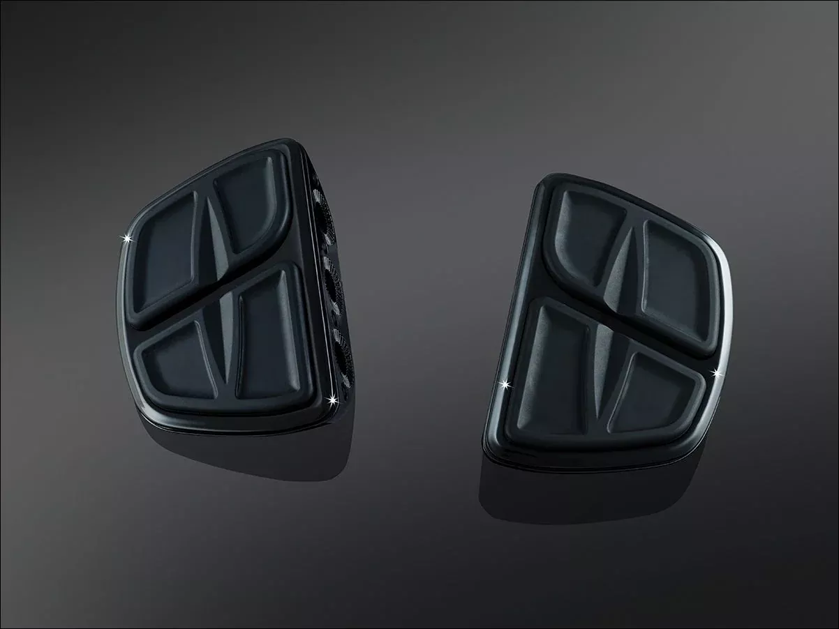 Kuryakyn Gloss Black Kinetic Mini Boards without Adapters Universal Fitment