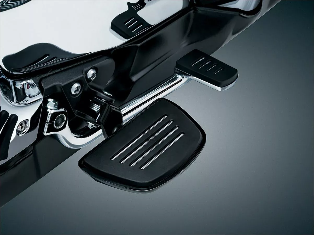 Kuryakyn Gloss Black Premium Mini Boards with Comfort Drop Mounts Honda Goldwing