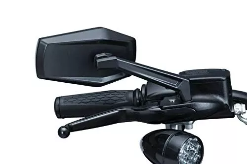 Kuryakyn Hex Motorcycle Mirror Compatible for XG500 Street 500 2015-2019 - Satin Black