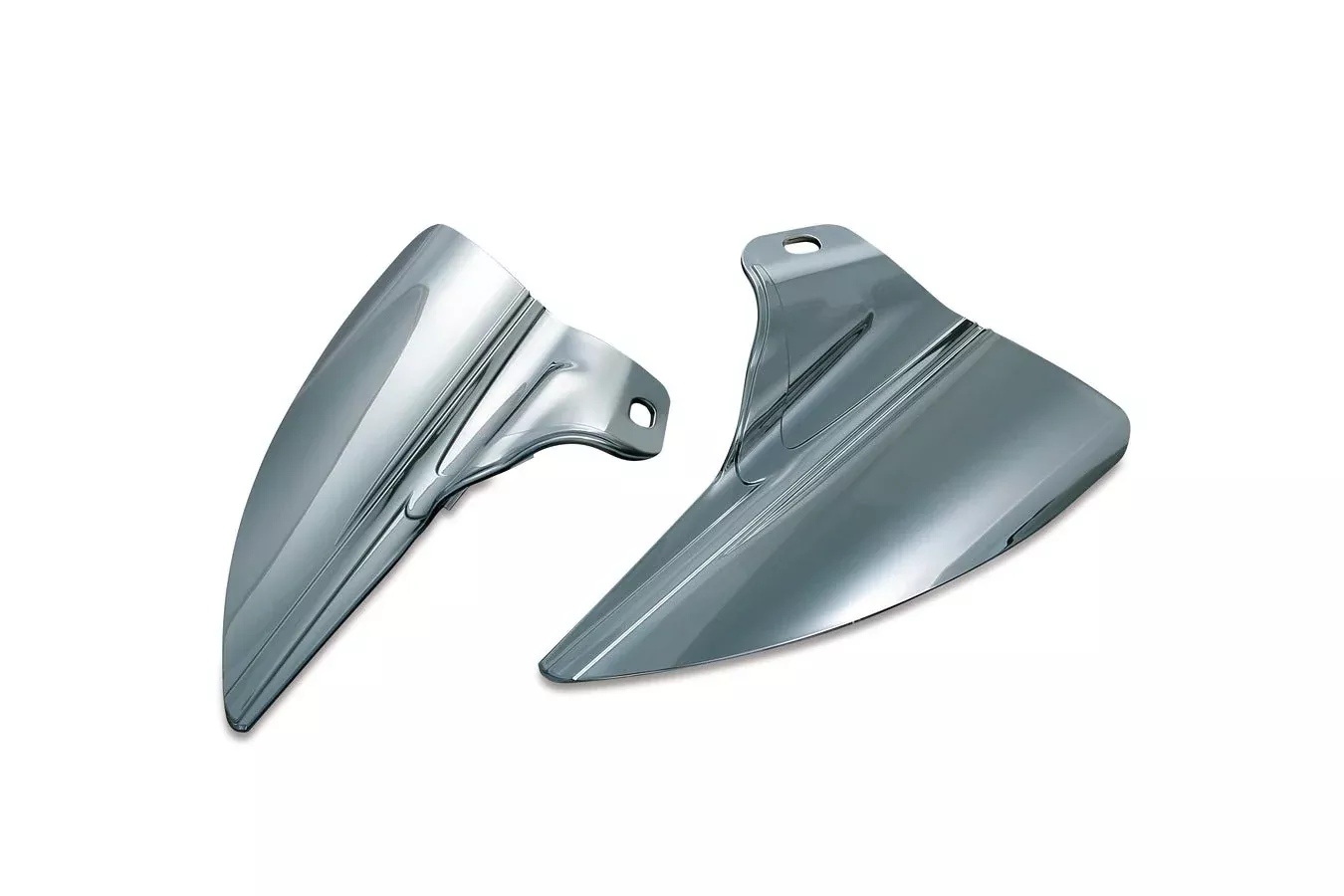Kuryakyn Reflective Smoke Saddle Shields Heat Deflectors for Harley FLH/T 09-19