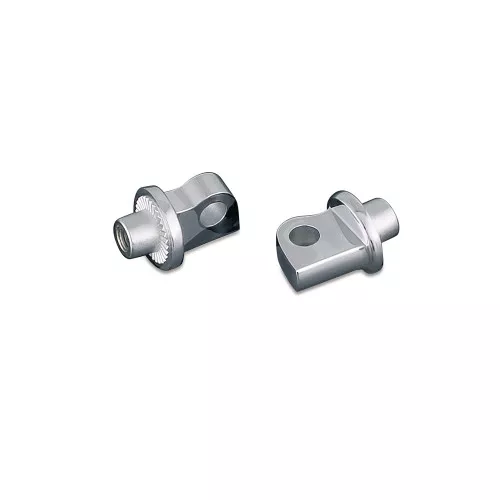 Kuryakyn Splined Peg Adapters for Harley - Chrome