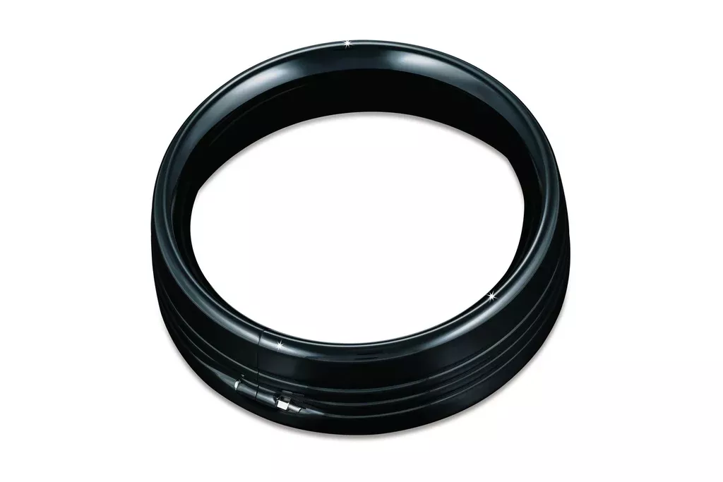 Kuryakyn Trim Ring for 7-Inch Headlight for 1983-13 Harley FLH - Gloss Black - 7276