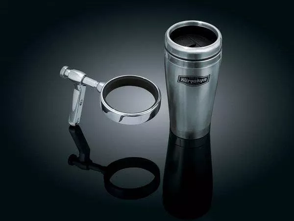 Kuryakyn Universal Perch Drink Holder with Stainless Steel Mug