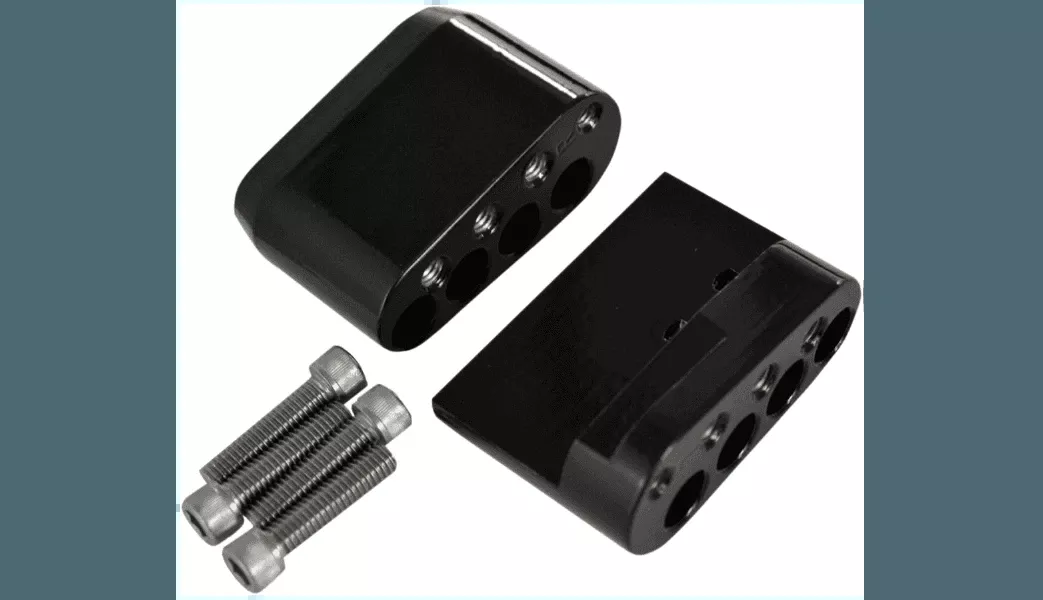 L.A. Choppers Passenger Floorboard Short Comfort Kit '10-23 Harley Davidson Touring Models