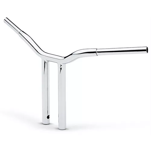 LA Choppers 1-1/4" One-Piece 14" Straight Kage Fighter T-Bar Handlebars - Chrome