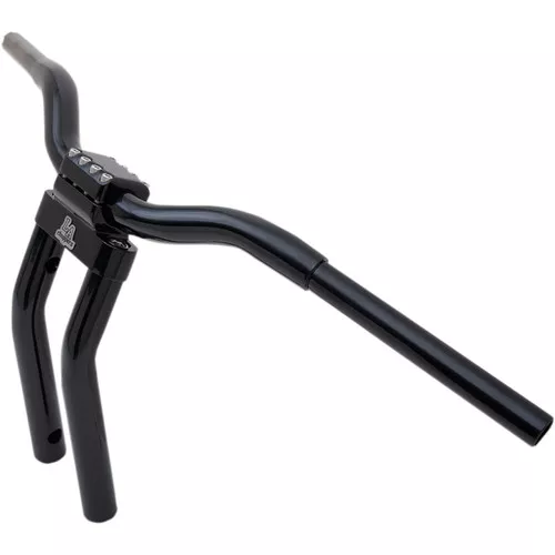 LA Choppers 1-1/4" Pullback Kage Fighter 13" T-Bar Handlebars - Gloss Black