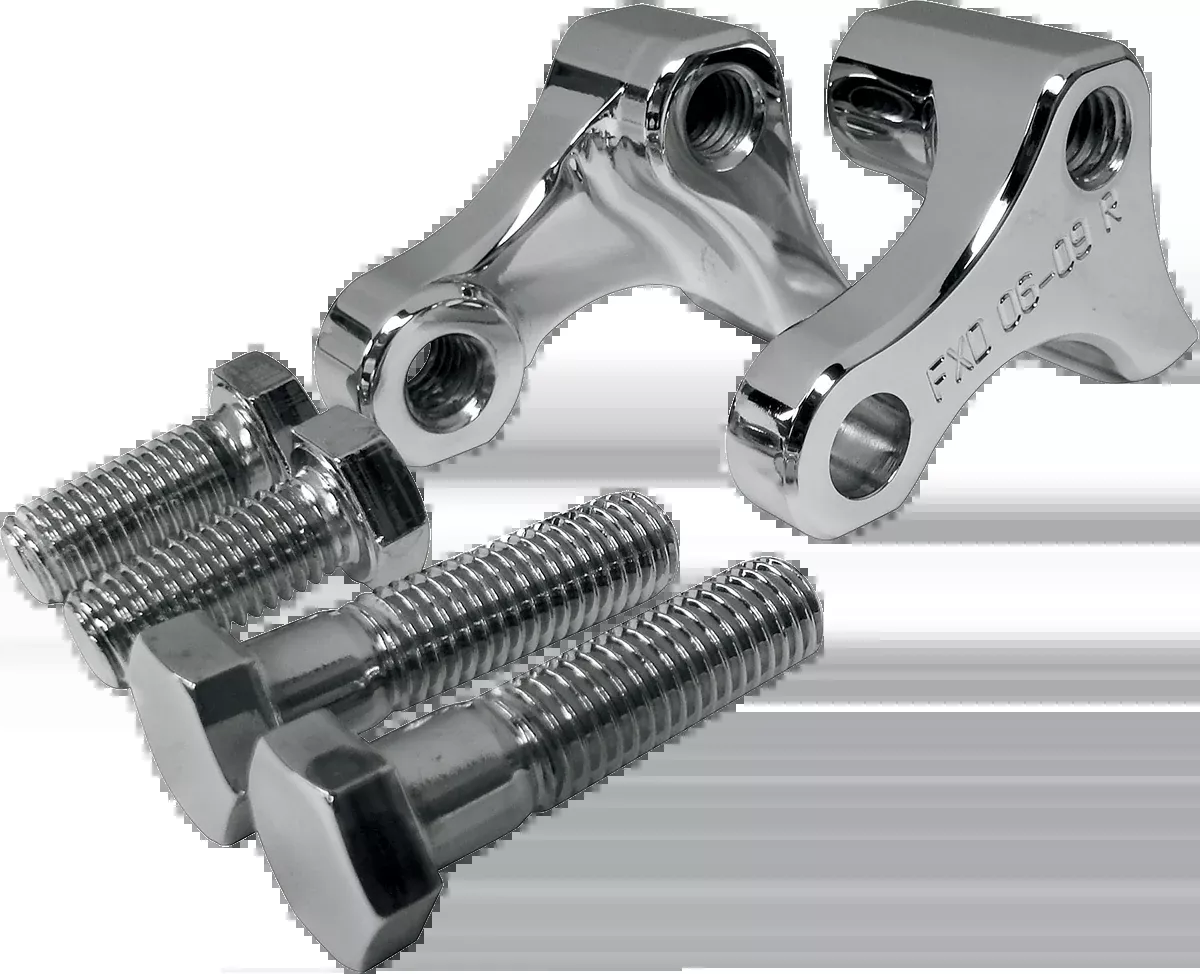 La Choppers Chrome -1.00" Rear Motorcycle Lowering Kit 06-17 Harley Dyna FXDL