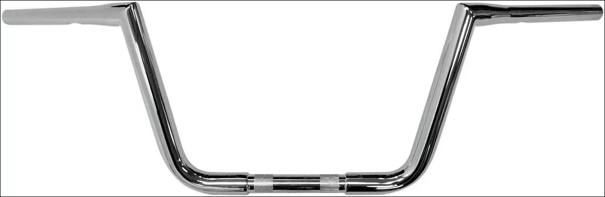 La Choppers Chrome 1-1/4" Big Twin Peaks 10" Handlebars Apes FLTR FLHR FXD ST XL