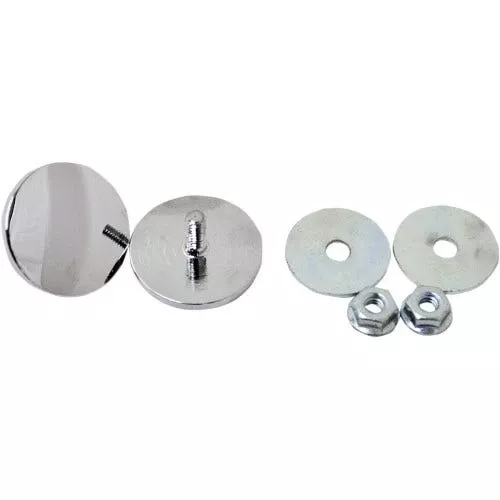 La Choppers Chrome Inner Fairing Mirror Plugs Eliminators Harley Batwing 96-18