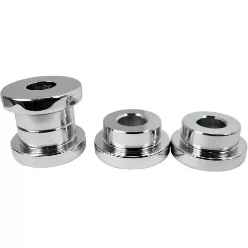 La Choppers Chrome Solid Handlebar Riser Bushings Harley Big Twin 84-16