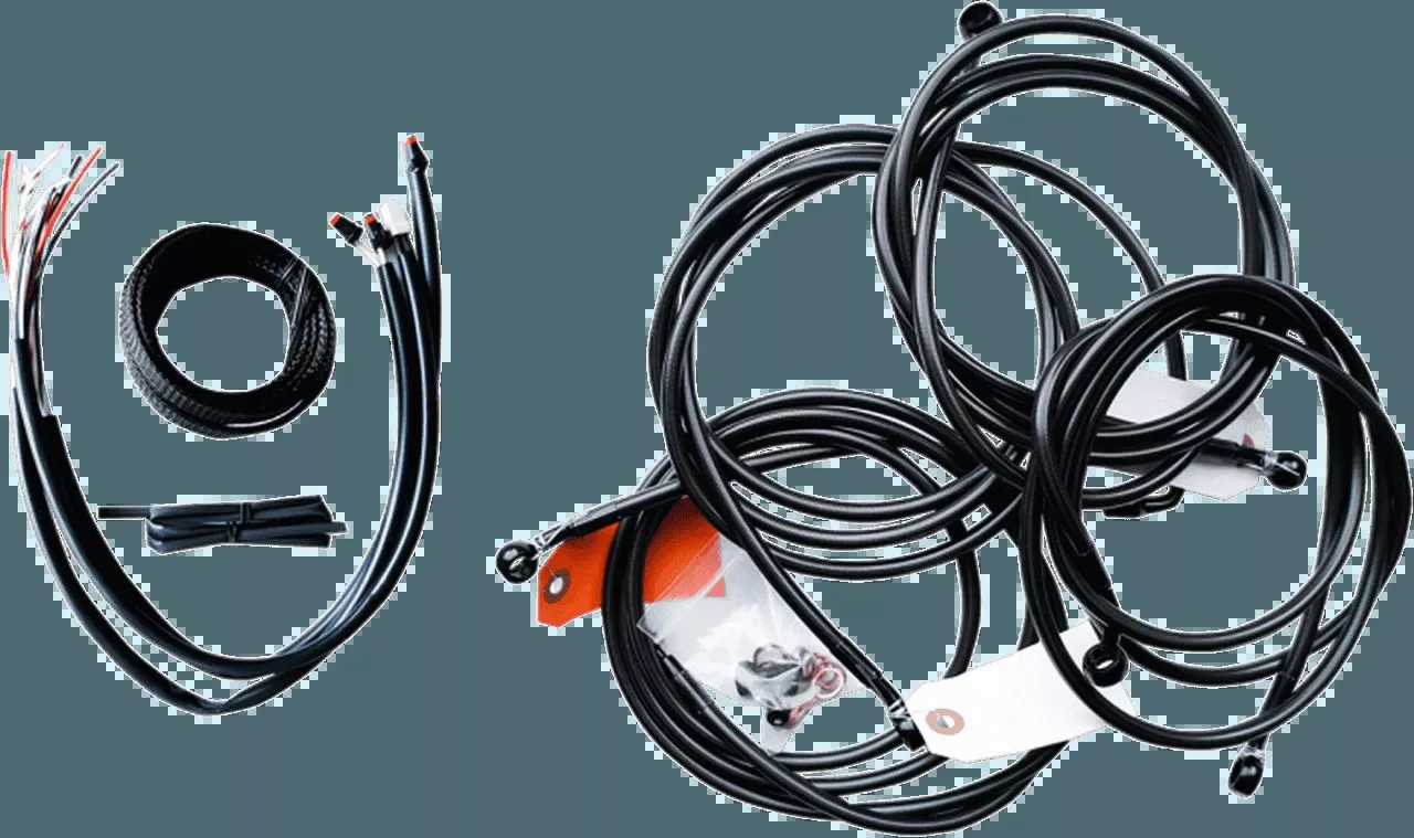 LA Choppers Complete Stainless Steel Handlebar Cable Kit for 2016 Harley-Davidson Touring Models (12 to 20 inches) Black, Midnight or Stainless (Does Not Include Electronic Throttle Control Extension)