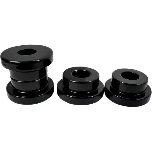 La Choppers Gloss Black Solid Handlebar Riser Bushings Harley Big Twin 84-16