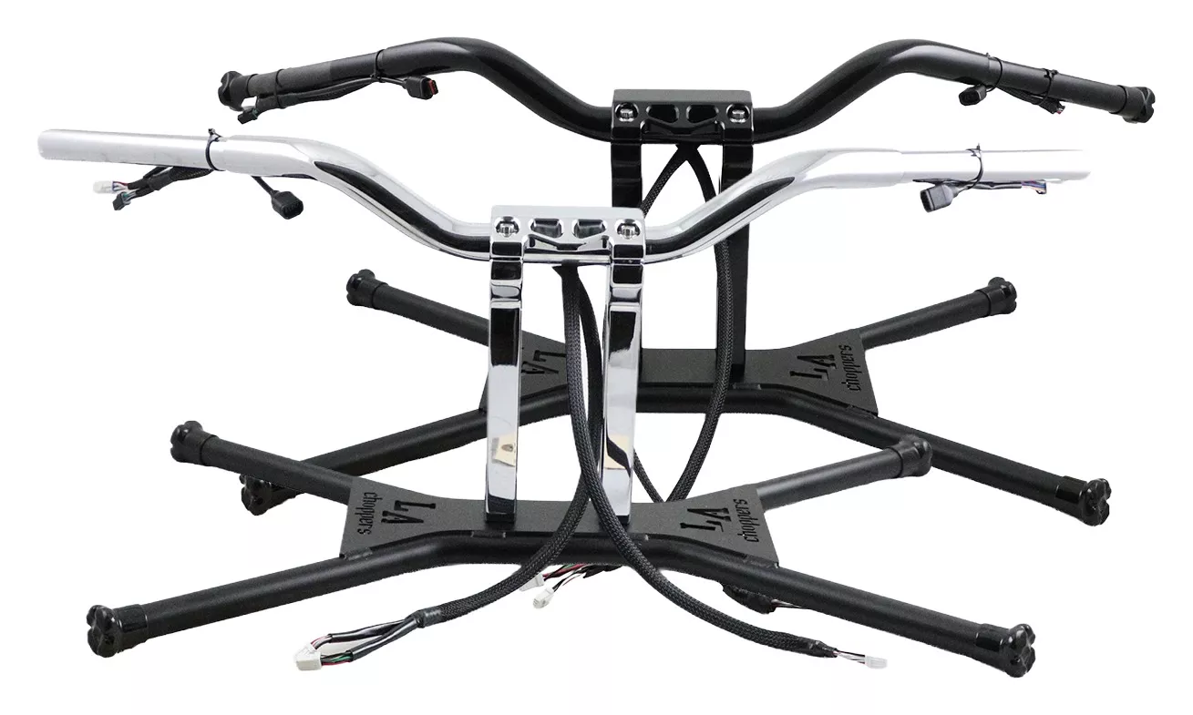 LA Choppers Prewired Hefty Superbar Handlebar & Riser Combo For Harley FLTR 2017-2025