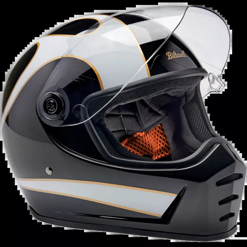 LANE SPLITTER HELMET BLACK WITH FLAMES