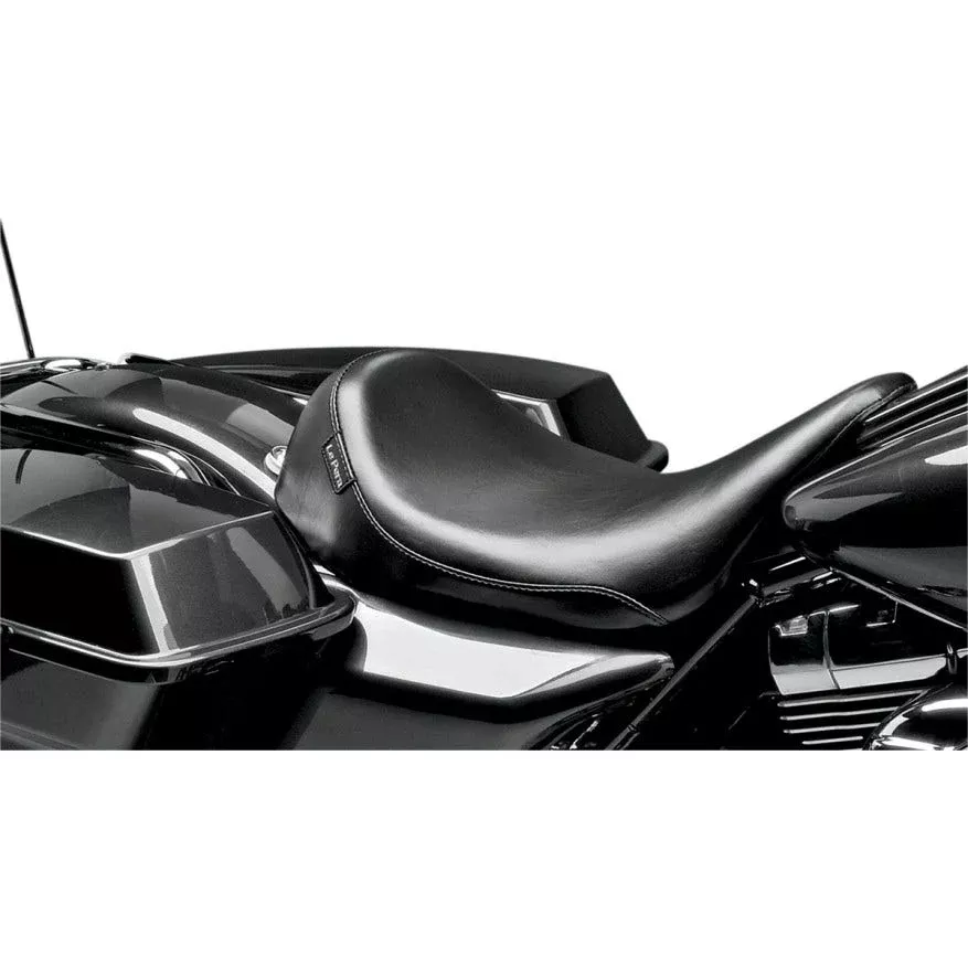 Le Pera LK-857 Low Profile Silhouette Smooth Solo Seat for Harley FLH/T 08-23