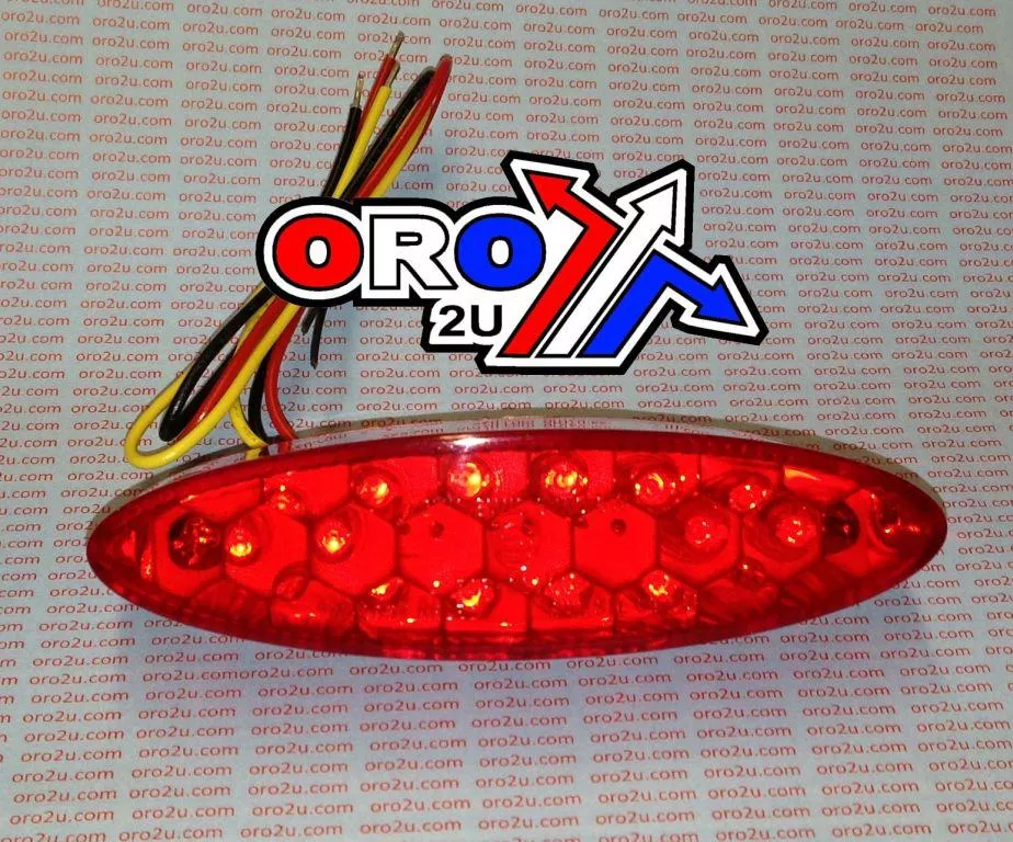 LED REAR OVAL LIGHT RED LENS 121409155