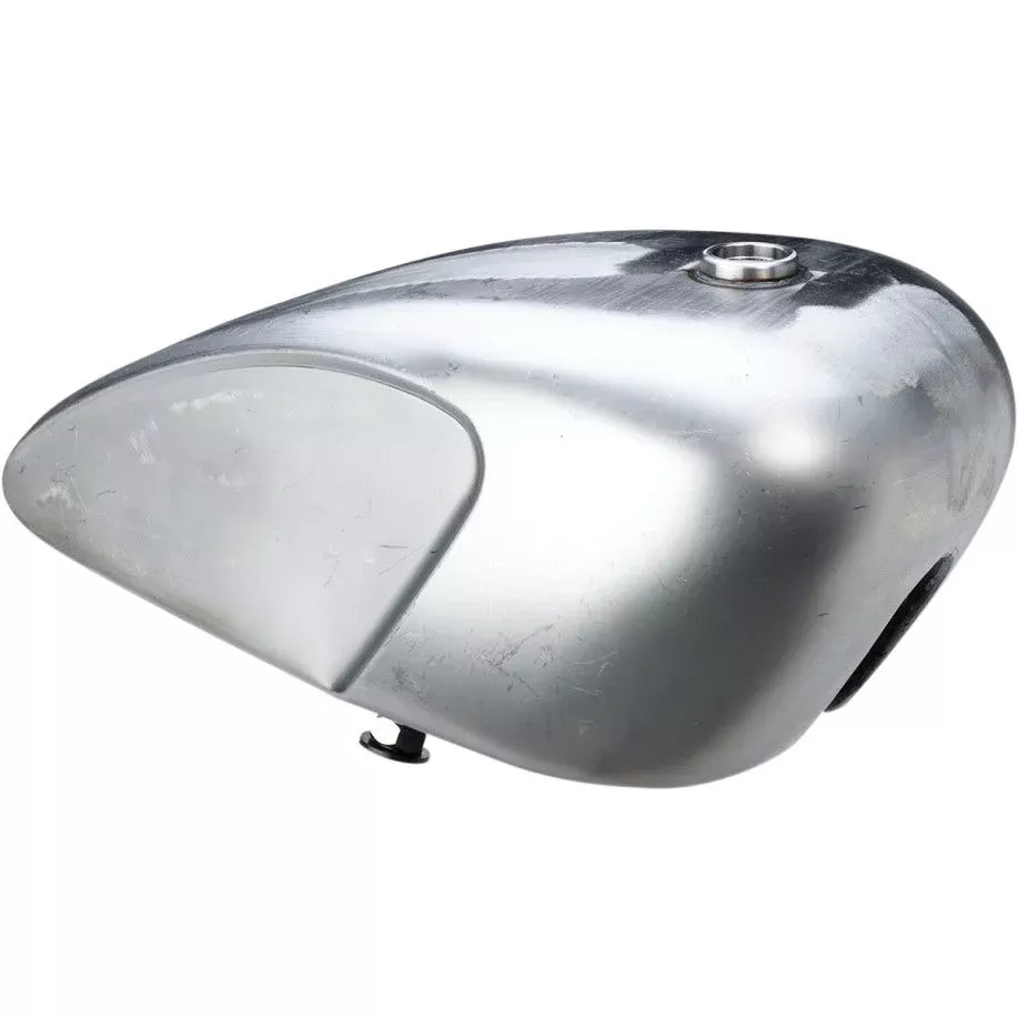Legacy Lynx Raw 3.8 Gallon Peanut Gas Fuel Tank for Harley Sportster Custom Carb