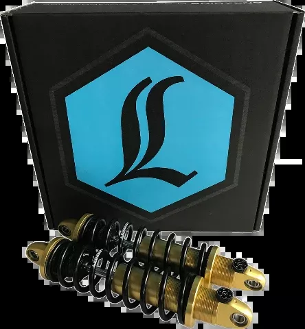 Legend Black Gold Heavy Duty Revo A Rear 13" Shocks 1999-2017 Harley Dyna FXD