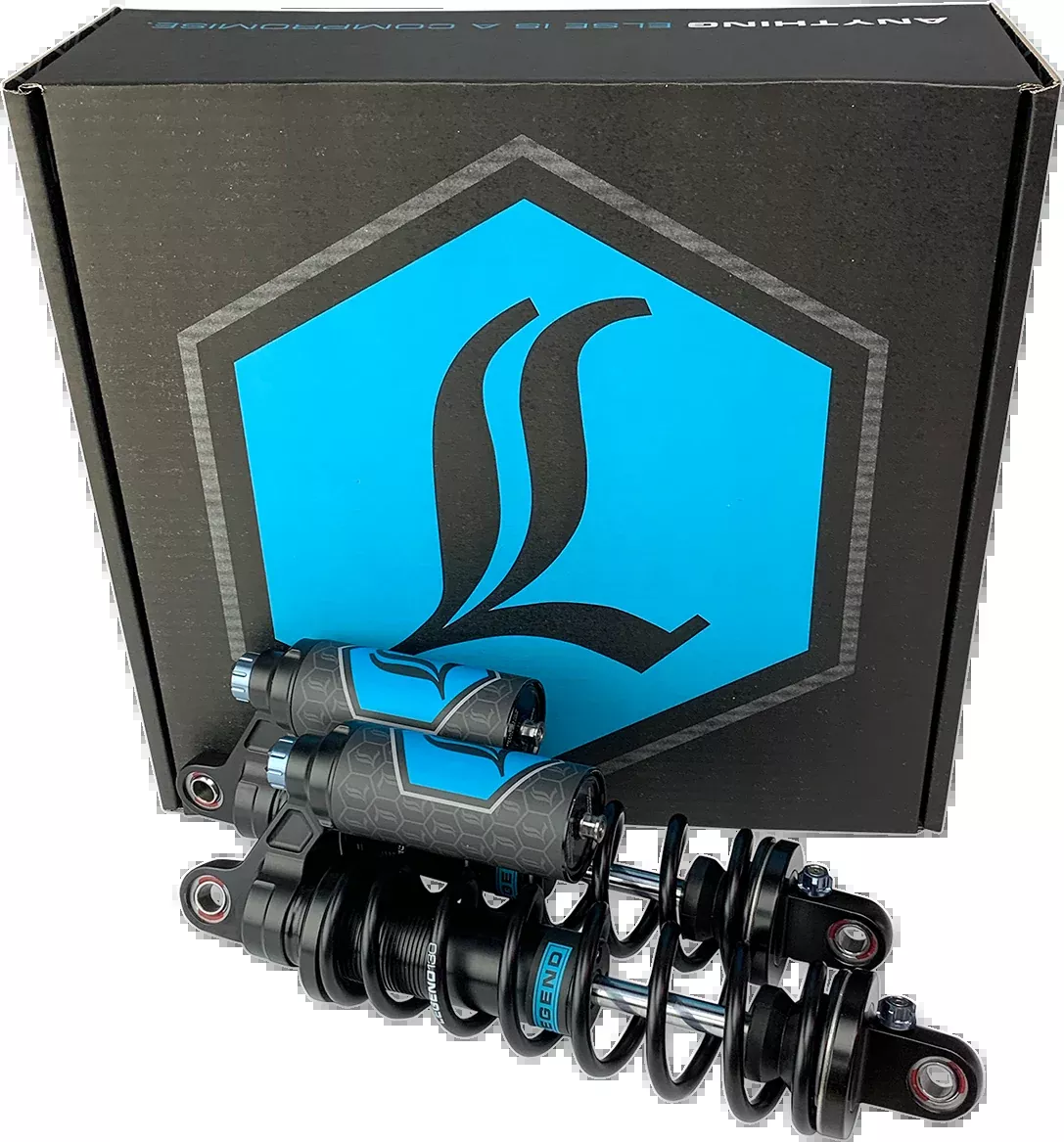 Legend Black Heavy Duty 13" Piggyback Rear Shocks 1999-2017 Harley Dyna CVO