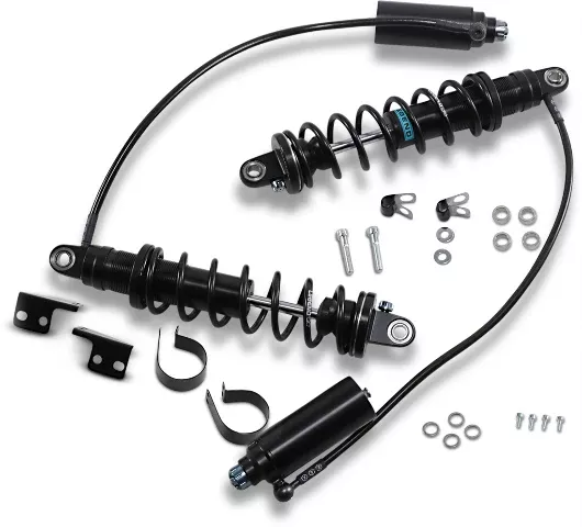 Legend Black Heavy Duty 14" Revo-Arc Rear Shocks 2014-2026 Harley Touring Models