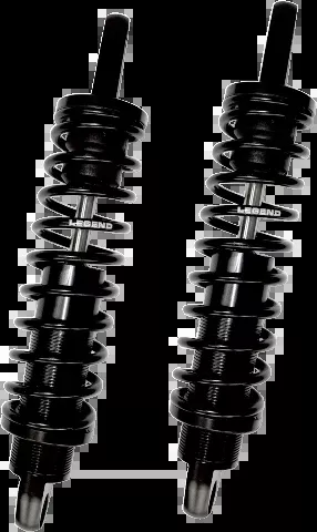 Legend Black Standard 13" Pair Revo Adjustable Shocks 1984-2000 Harley FXR FXRC